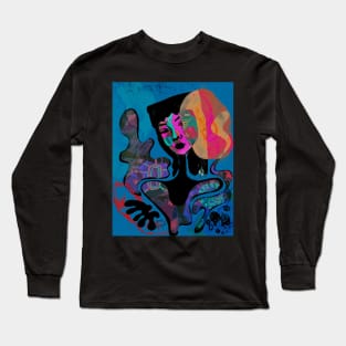 Psychedelic portrait Long Sleeve T-Shirt